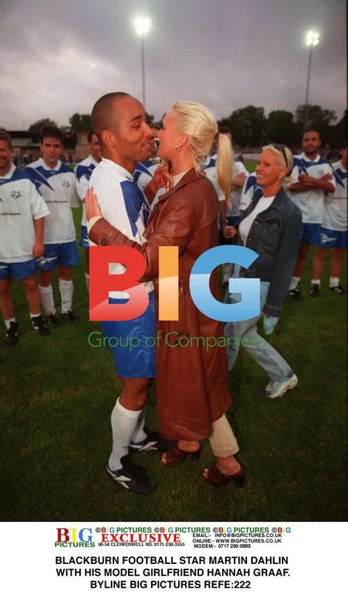 Blackburn Star Martin Dahlin with Model Girlfriend Hannah Graaf
