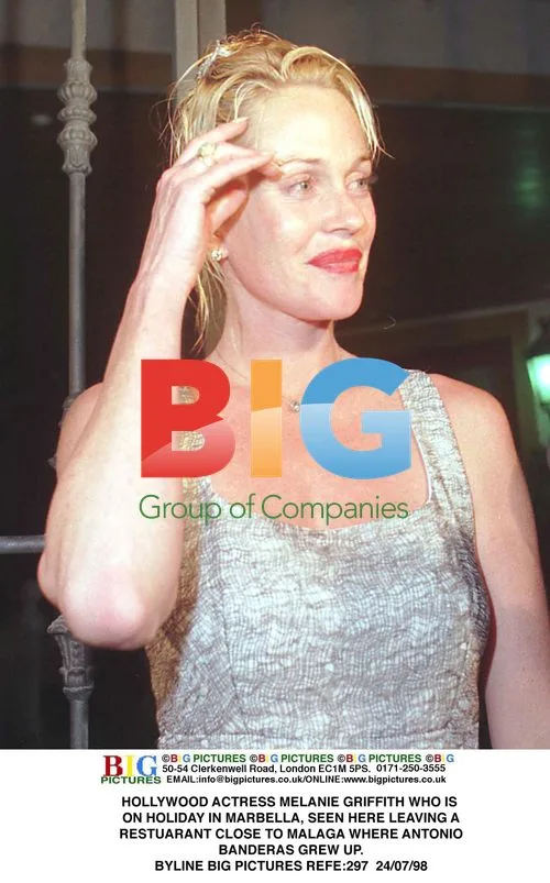 Melanie Griffith Leaving Restaurant in Marbella