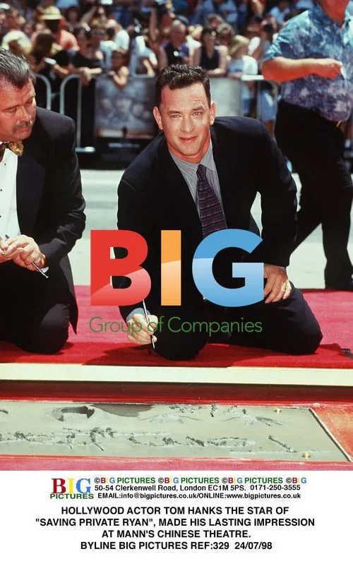 Tom Hanks Leaves Handprints at Mann's Chinese Theatre