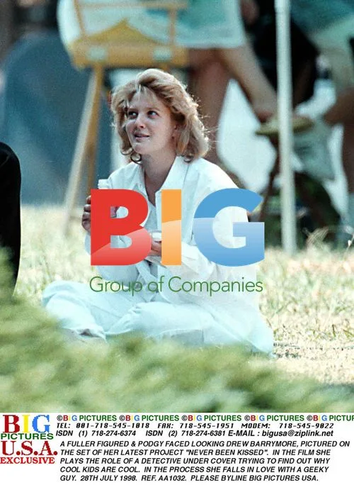 Drew Barrymore on "Never Been Kissed" Set