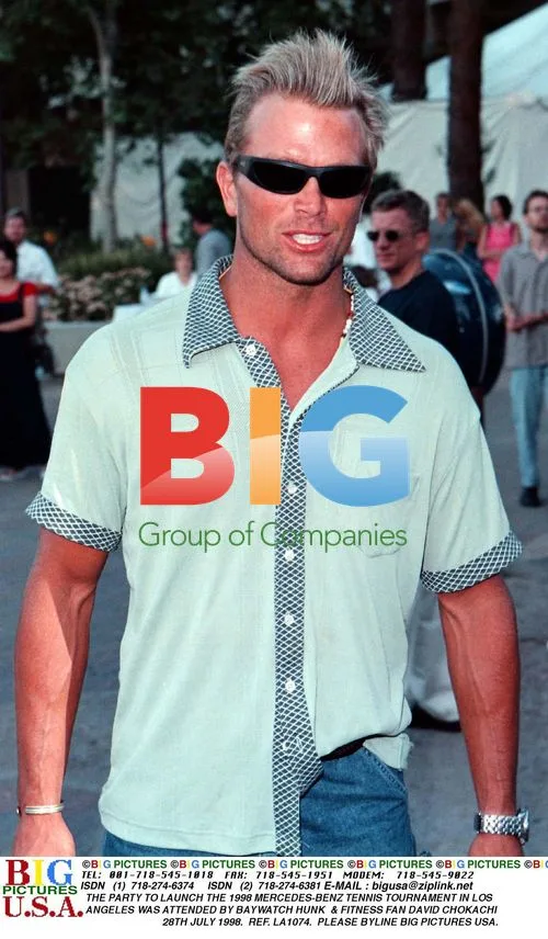 David Chokachi at 1998 Mercedes-Benz Tennis Tournament launch