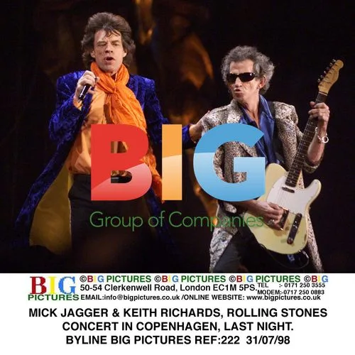 MICK JAGGER & KEITH RICHARDS at ROLLING STONES concert