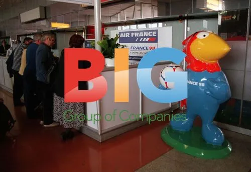 Passengers Line Up at Airport for Air France Strike