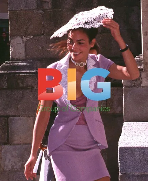 Ines Sastre at Wedding of Sandra Falco