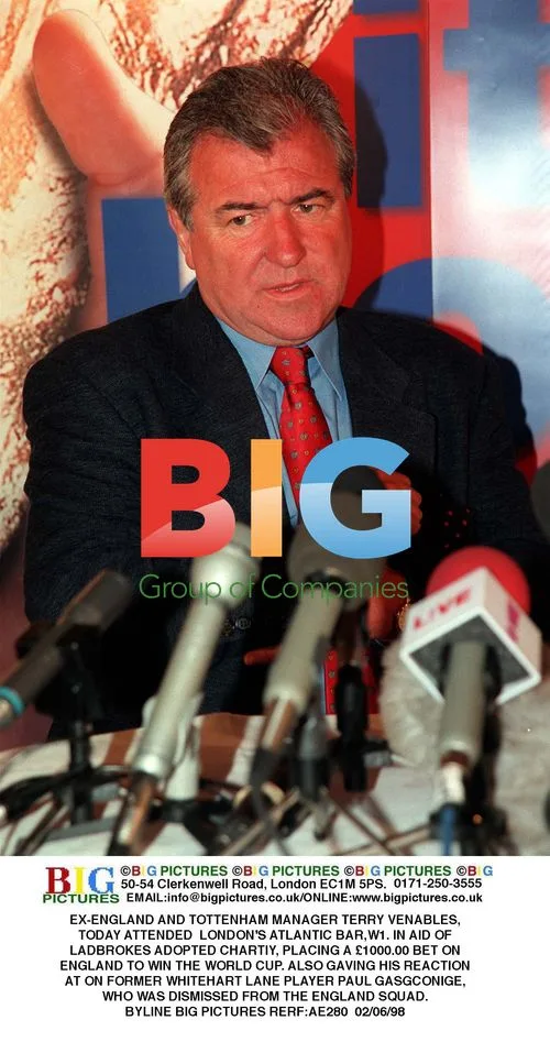 Terry Venables Bets on England World Cup Win