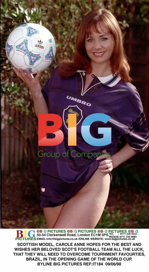 Scottish Model Carole Anne Wishes Luck for World Cup