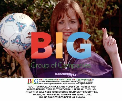 Scottish Model Carole Anne Hopes for Scots in World Cup
