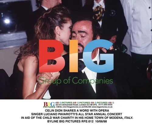 Celine Dion and Luciano Pavarotti in Charity Concert