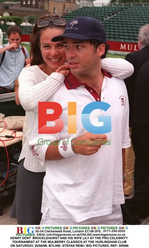 Henry Dent Brocklehurst and wife Lily at Pro Celebrity Tournament