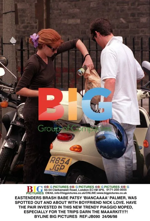 Patsy Palmer and Nick Love Spotted on Moped