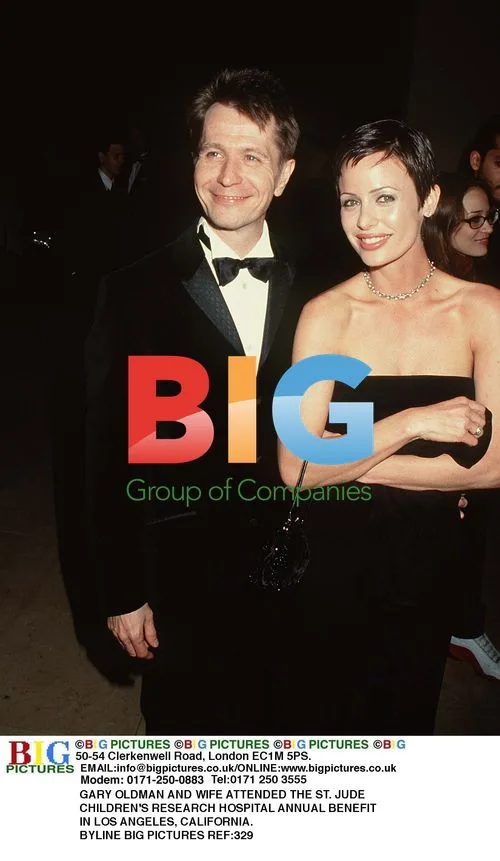 Gary Oldman and wife at St. Jude Benefit