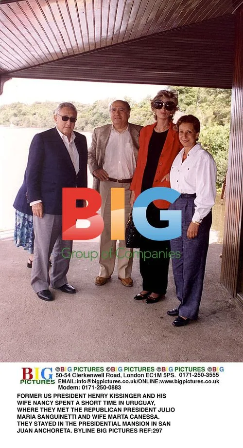 Kissinger Visits Uruguay, Meets President Sanguinetti