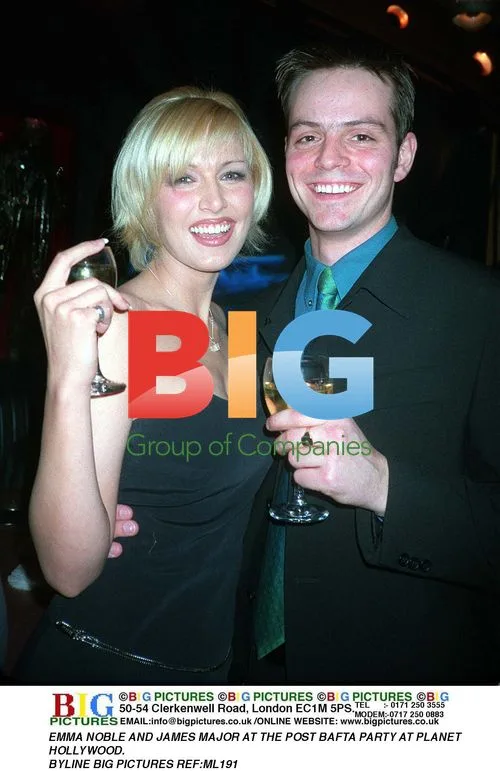 Emma Noble and James Major at BAFTA party