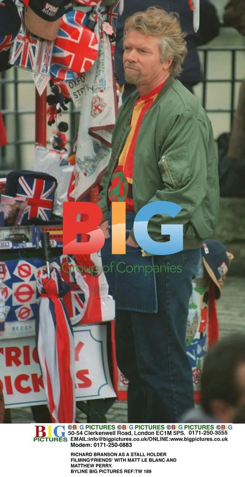 Richard Branson films 'Friends' with Le Blanc and Perry
