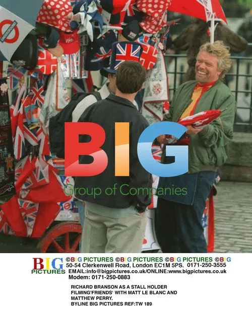 RIACHARD BRANSON Films 'FRIENDS' with LE BLANC & PERRY