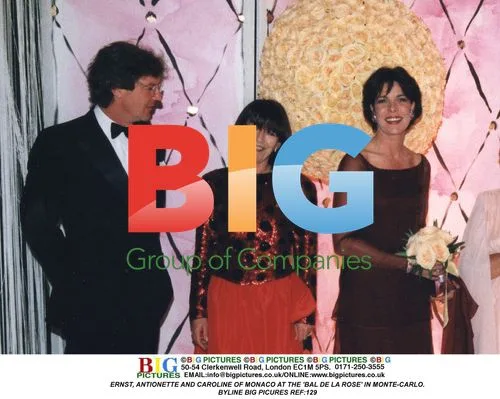 Antionette and Caroline of Monaco at Bal de la Rose in Monte-Carlo