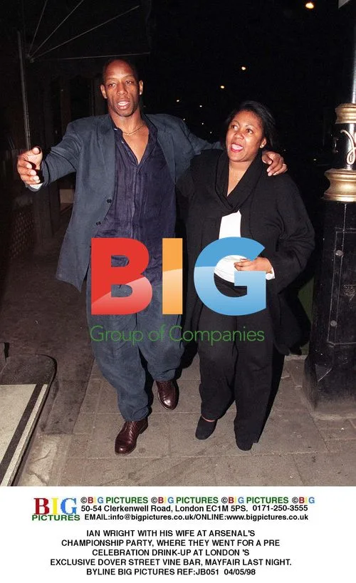 Ian Wright at Arsenal Championship Party