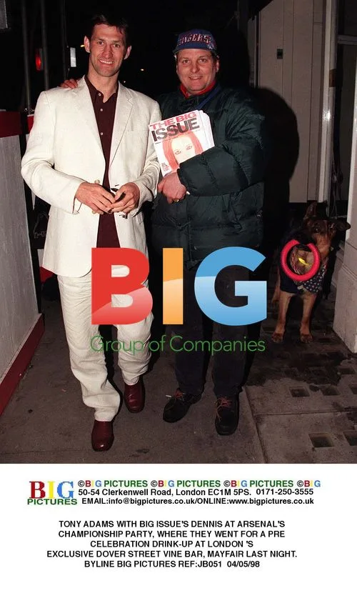 Tony Adams and Dennis at Arsenal Party