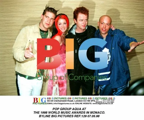 Pop group Aqua at 1998 World Music Awards
