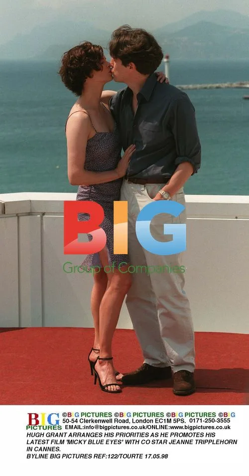 HUGH GRANT PROMOTES 'MICKY BLUE EYES' WITH JEANNE TRIPPLEHORN
