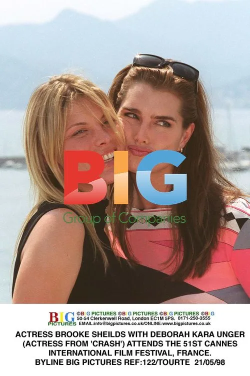 Brooke Shields with Deborah Kara Unger at Cannes Film Festival