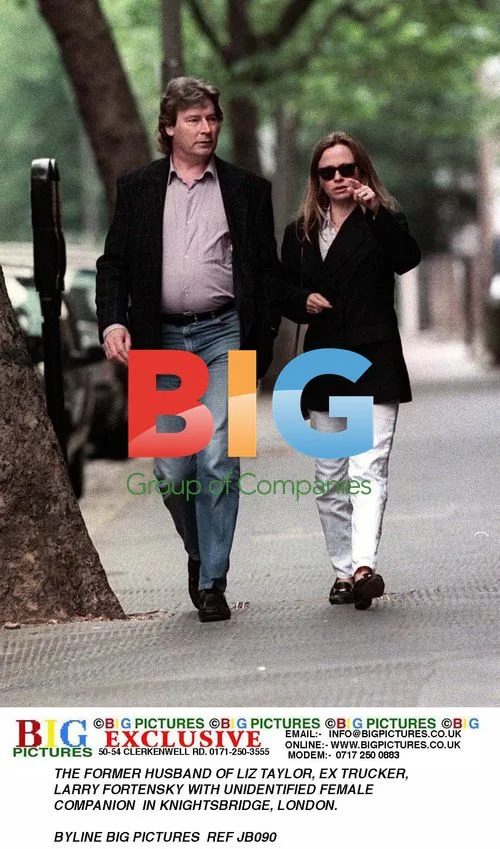 Larry Fortensky with Unidentified Female in London