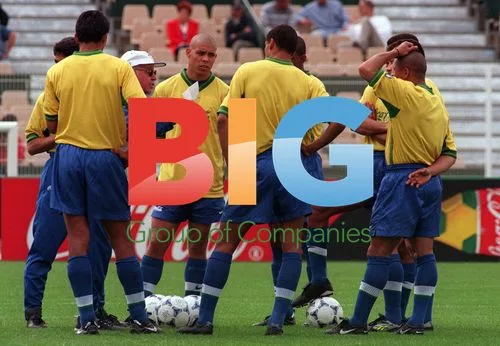 Brazil team train for World Cup 98 in France