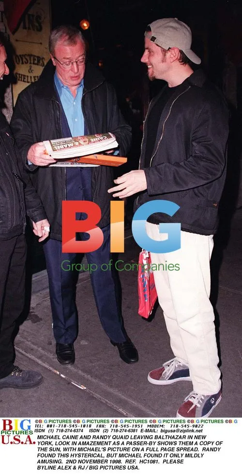 MICHAEL CAINE AND RANDY QUAID SPOTTED IN NYC