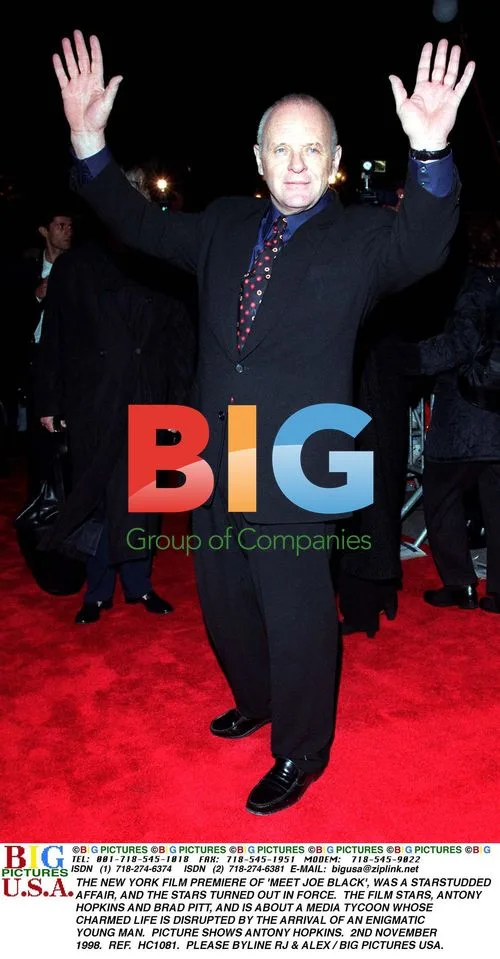 Antony Hopkins at 'Meet Joe Black' NY Premiere