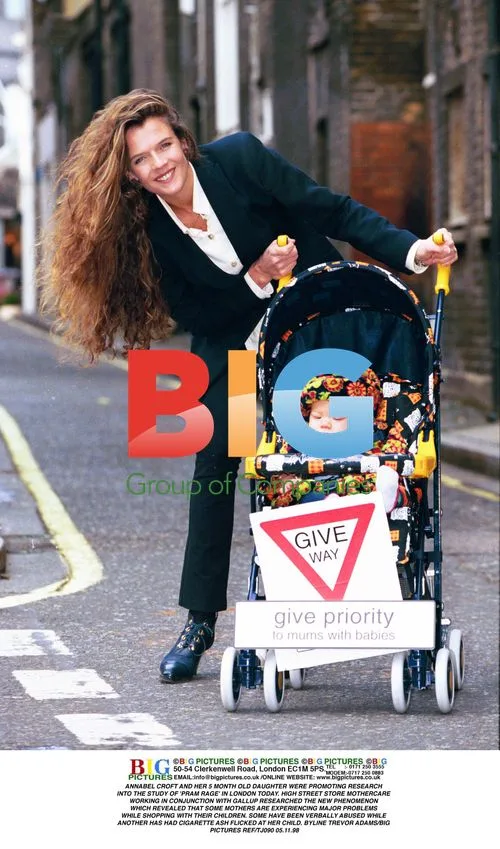 Annabel Croft and Daughter Promote "Pram Rage" Research