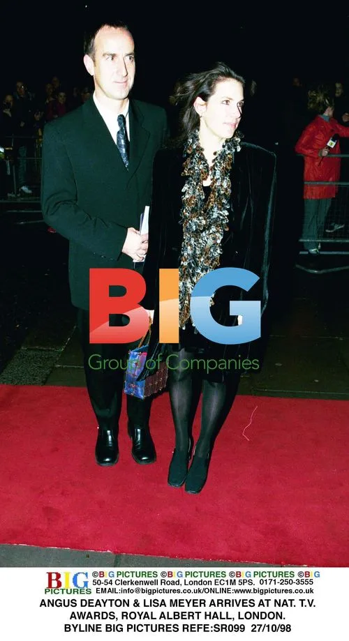 Angus Deayton and Lisa Meyer at National TV Awards
