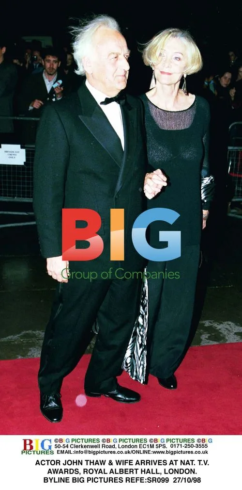 John Thaw and Wife Arrive at National TV Awards