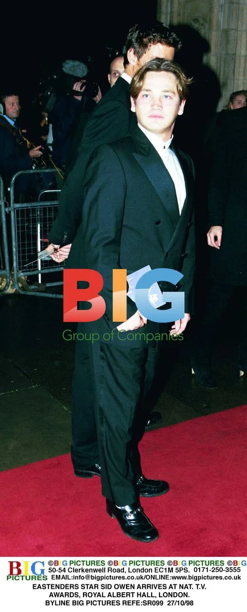 Sid Owen Arrives at National TV Awards