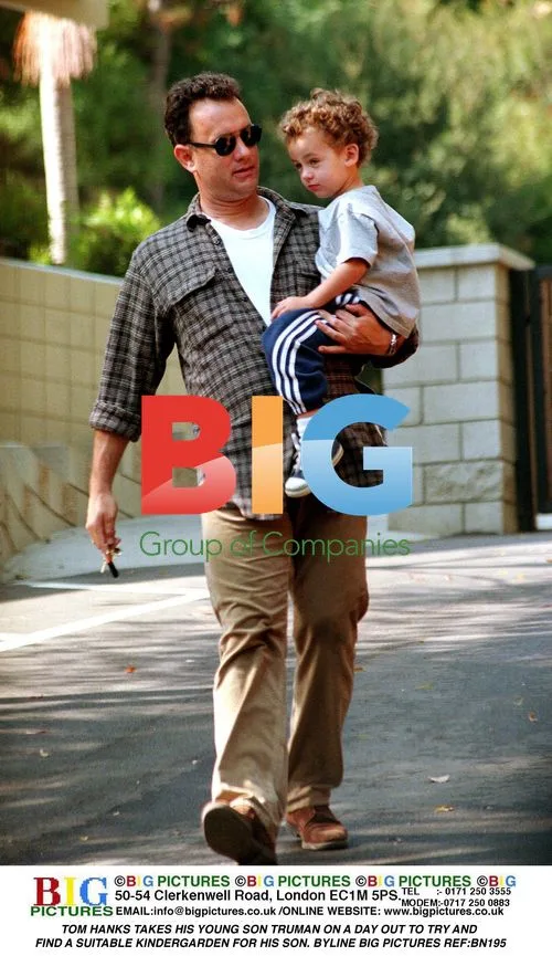 Tom Hanks takes son Truman to find kindergarten
