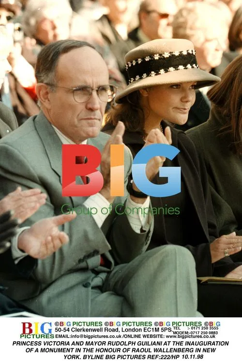 Princess Victoria and Mayor Giuliani at Wallenberg Monument