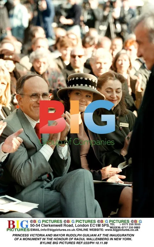 Princess Victoria & Mayor Giuliani at Wallenberg Monument
