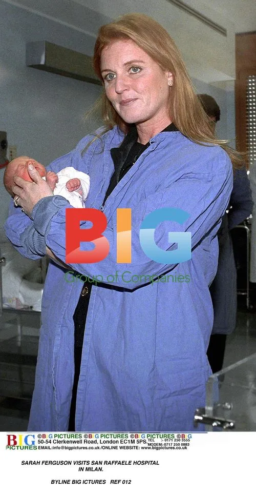 Sarah Ferguson Visits San Raffaele Hospital