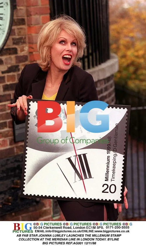 Joanna Lumley launches millennium stamp collection