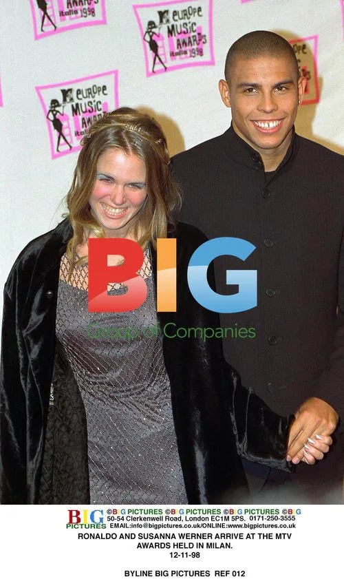 Ronaldo and Susanna Werner at MTV Awards in Milan