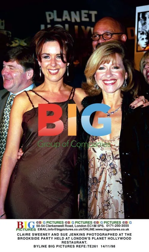 Claire Sweeney and Sue Jenkins at Brookside Party
