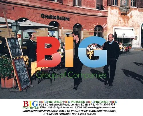 John Kennedy Jr. Promoting 'George' Magazine in Rome