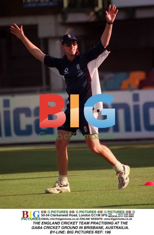 England Cricket Team Practising in Brisbane
