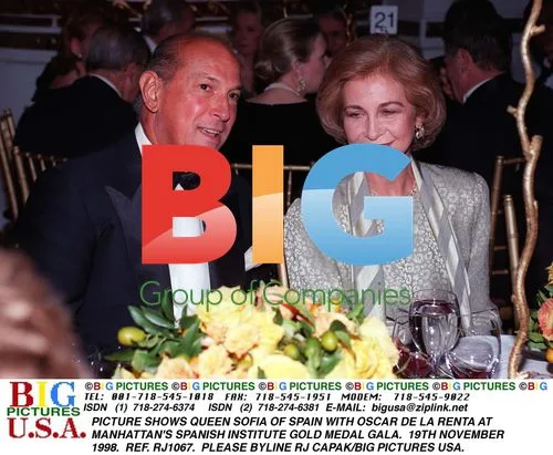 Queen Sofia and Oscar de la Renta