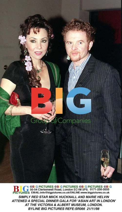 Simply Red's Miick Hucknall and Marie Helvin at Asian Art Gala