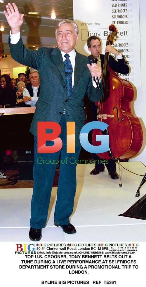 Tony Bennett Performs at Selfridges in London