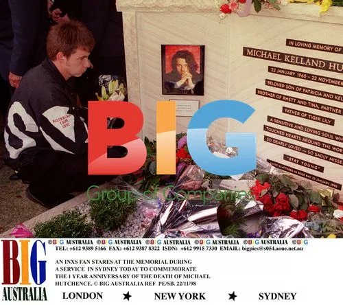 Fan at Michael Hutchence Memorial Service