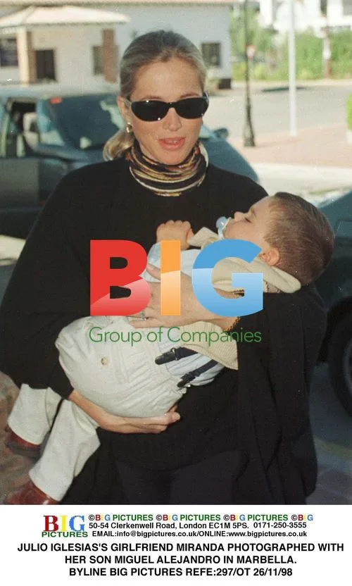 JULIO IGLESIAS'S GIRLFRIEND MIRANDA WITH SON MIGUEL ALEJANDRO