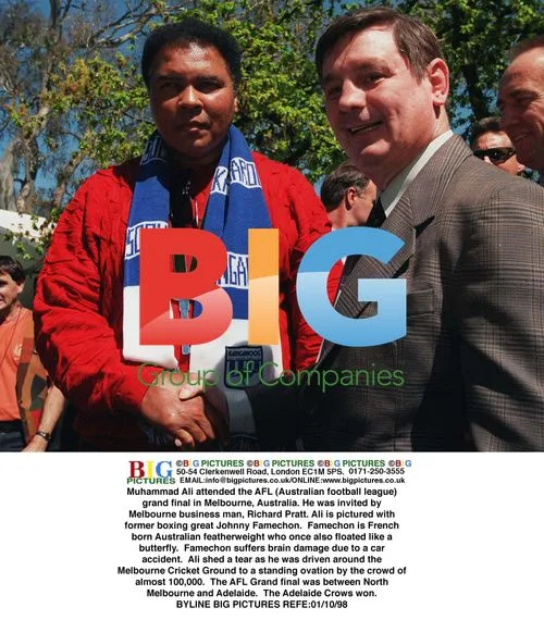 Muhammad Ali at AFL Grand Final in Melbourne