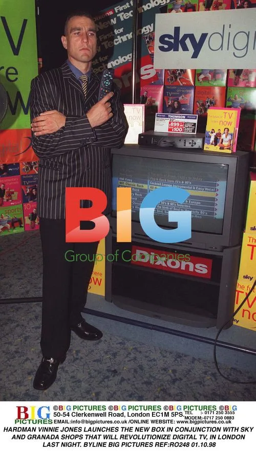 Vinnie Jones launches Sky Digital TV box