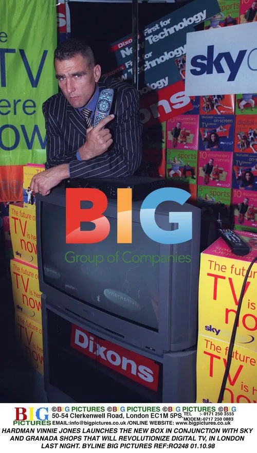 Vinnie Jones Launches Digital TV Box